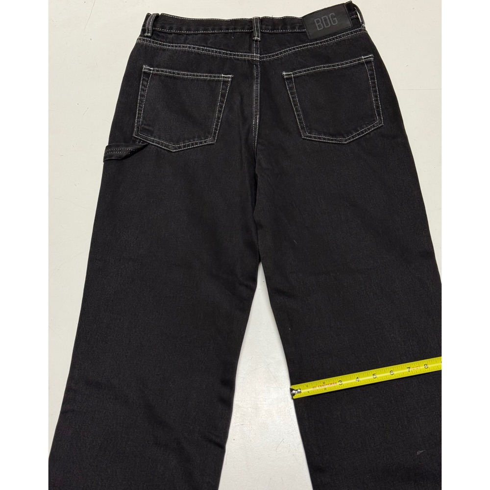 BDG Skate Fit Black Contrast Stitch Carpenter Jeans‎ 30/32 Mens Relaxed Wide Leg - Picture 6 of 6